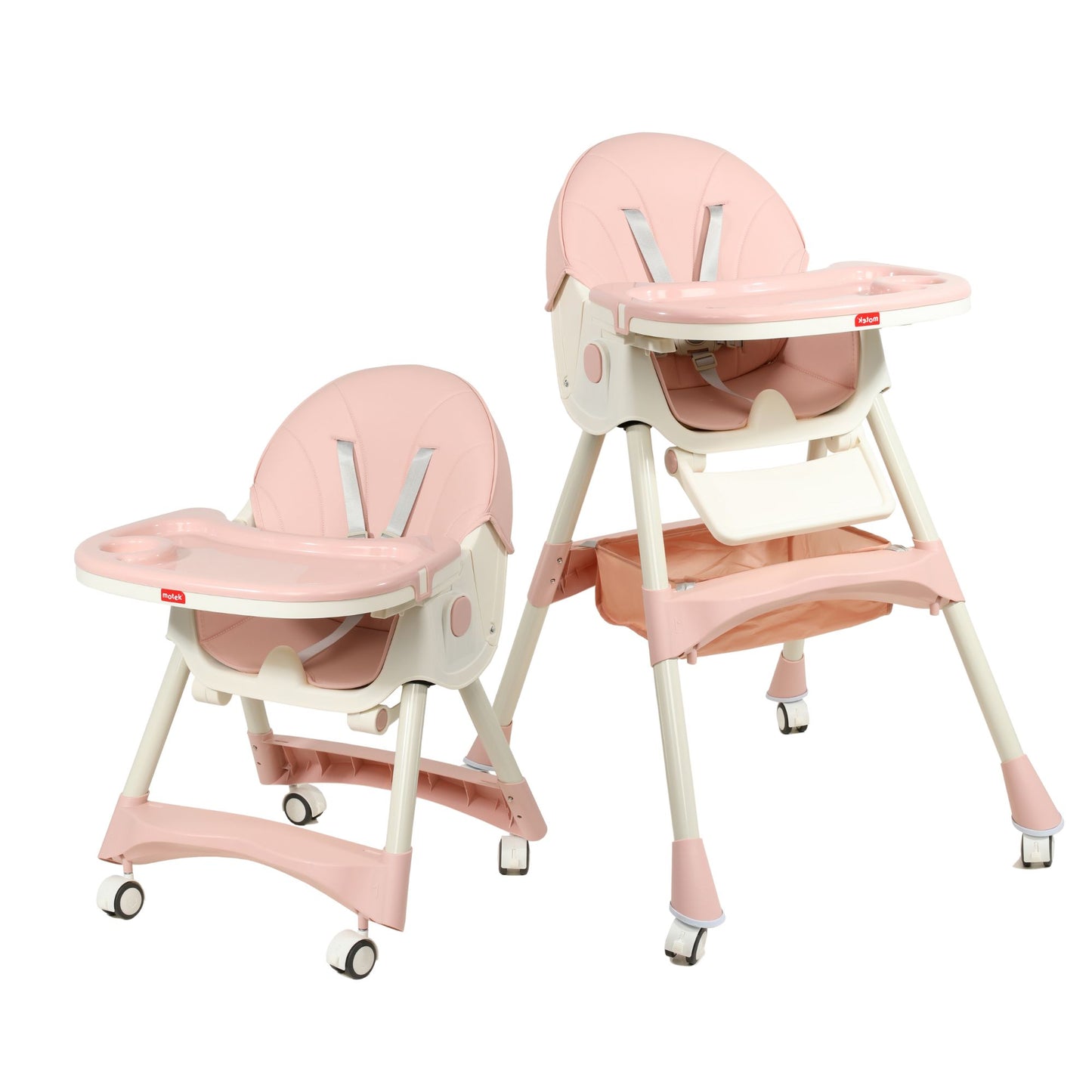 Silla Periquera Para Bebé 2 En 1 Motek Brina Reclinable Con Ruedas