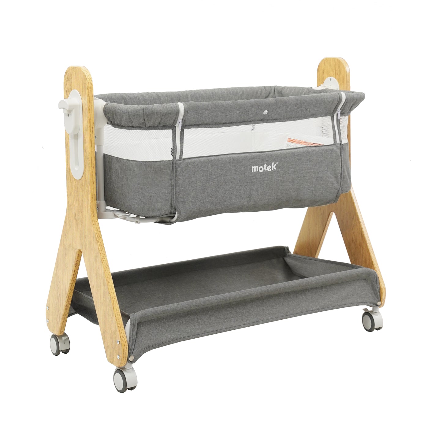 Combo Deluxe - Autoasiento gb Unari + Carriola gb Swan + Cuna Colecho Motek Estee Gris de Regalo