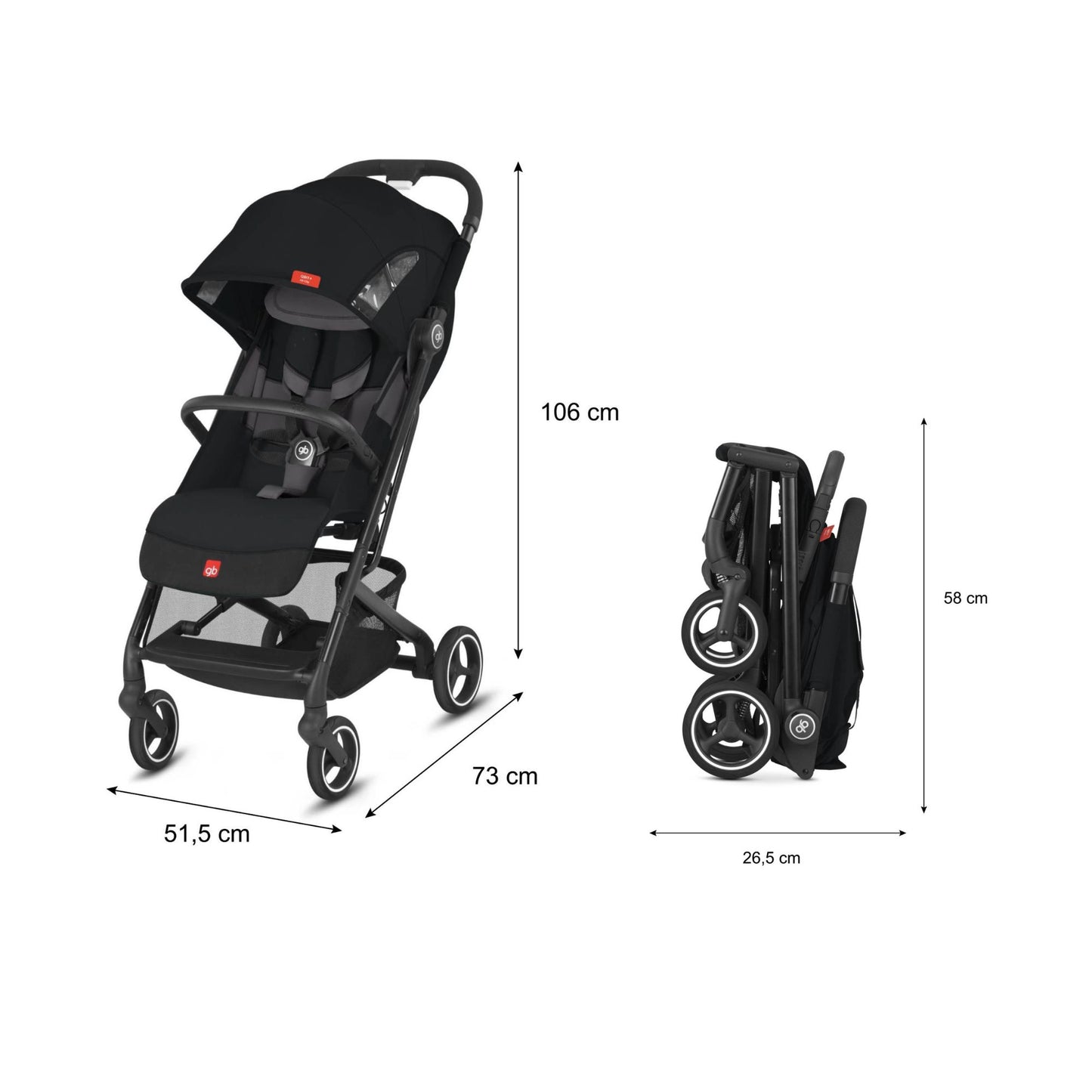 Sistema De Viaje Bebe Carriola Compacta Gb Qbit+ All City con Autoasiento Portabebe Gb Artio Homologado