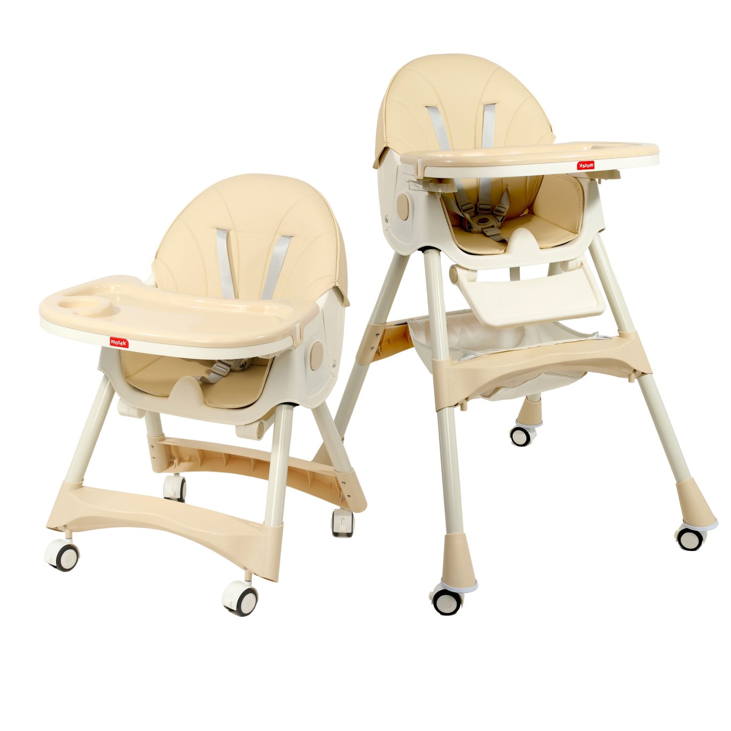 Silla Periquera Para Bebé 2 En 1 Motek Brina Reclinable Con Ruedas