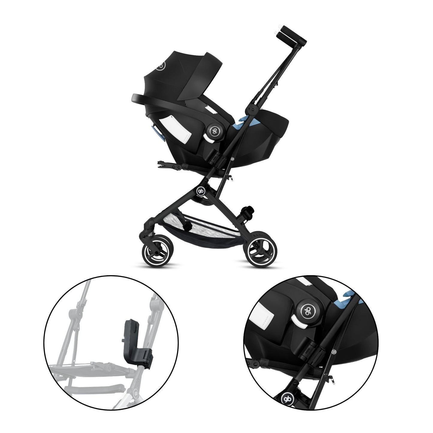 Adaptador de Autoasiento Gb Artio para Carriola Gb Pockit + All City