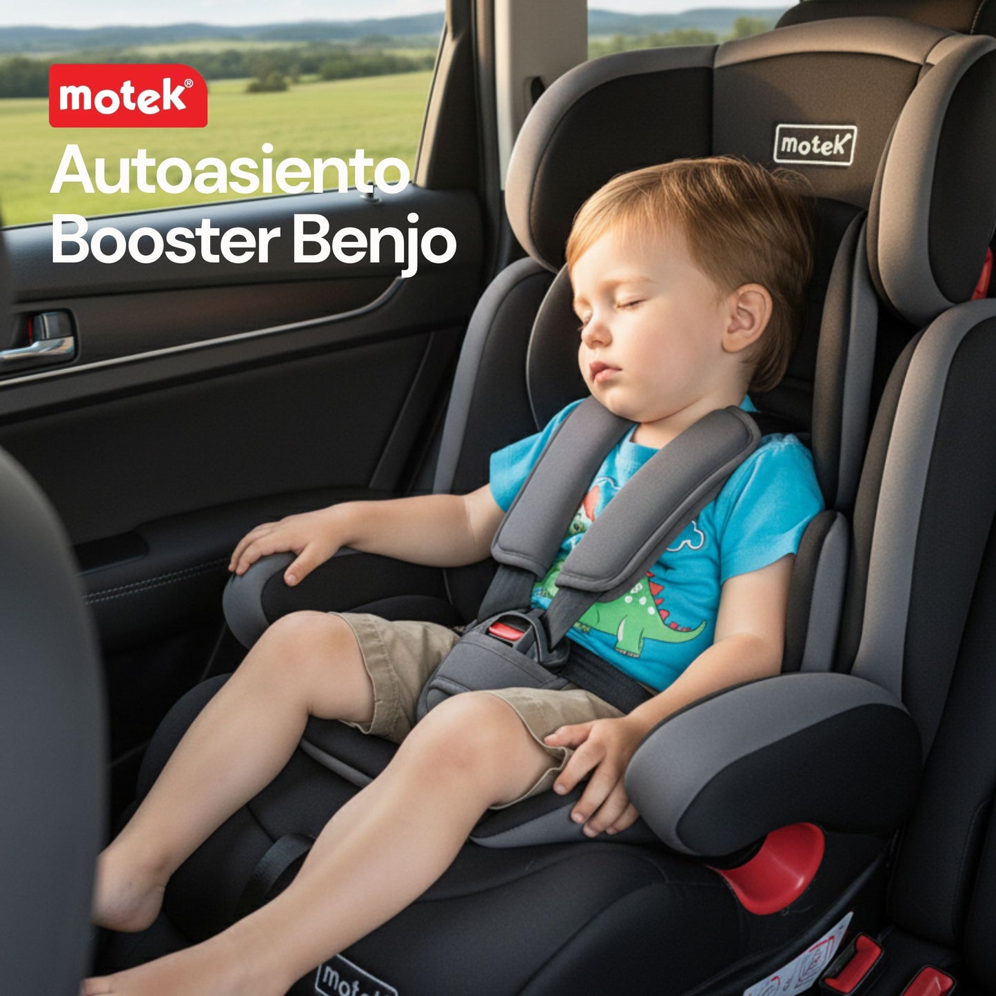 Autoasiento Silla Booster Motek Benjo Bebe Carro 9 a 36kg