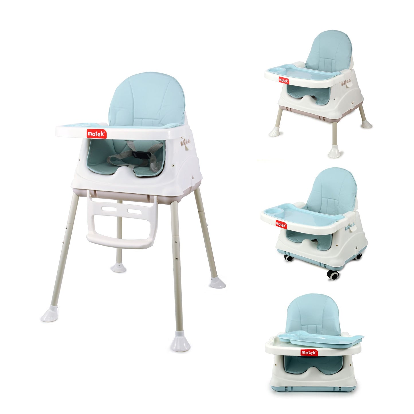Silla Alta Periquera Motek Bruni 4 en 1 Comer Bebe