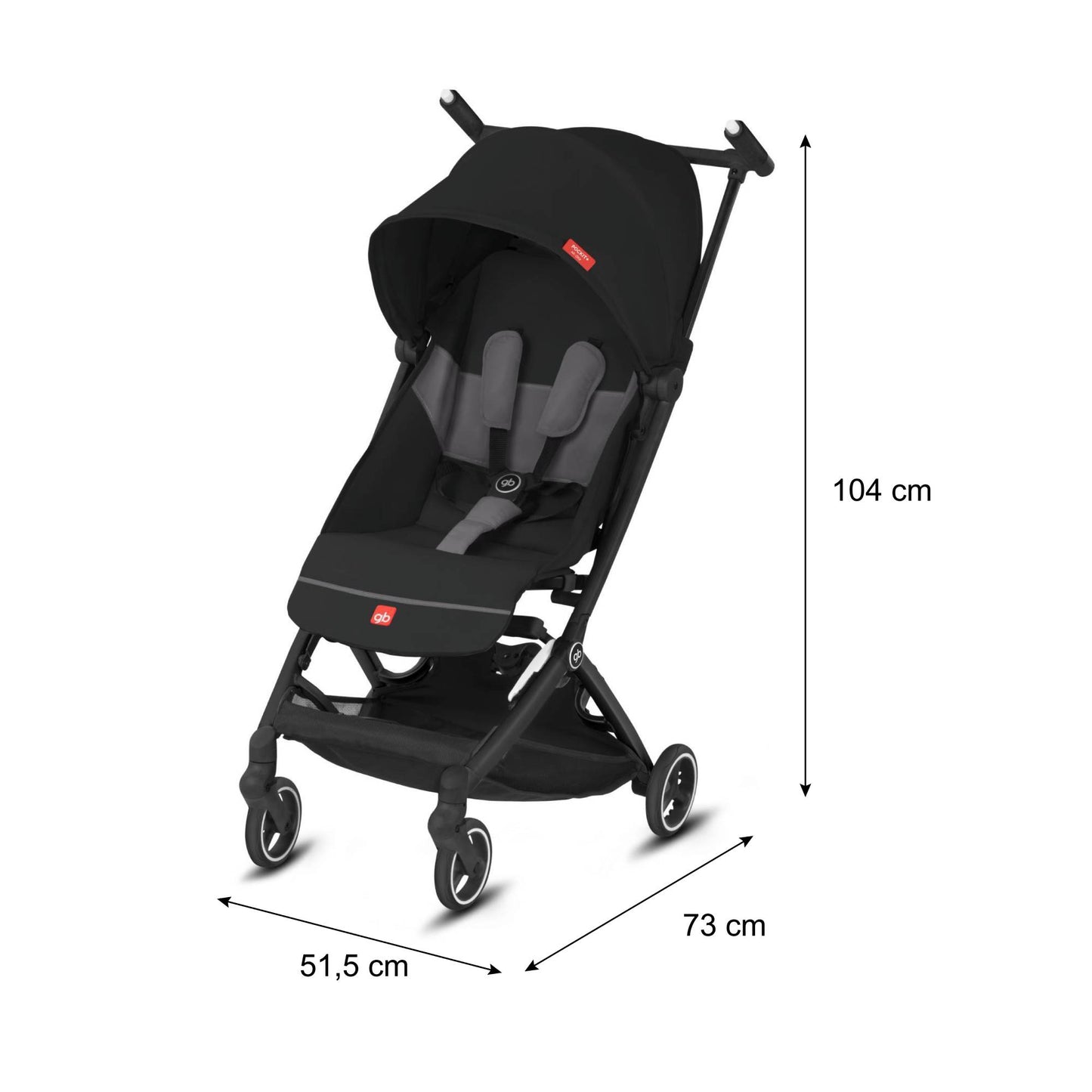 Sistema De Viaje Bebe Carriola Compacta Gb Pockit+ All City con Autoasiento Portabebe Gb Artio Homologado