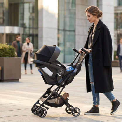 Sistema De Viaje Bebe Carriola Compacta Gb Pockit+ All Terrain con Autoasiento Portabebe Gb Artio Homologado