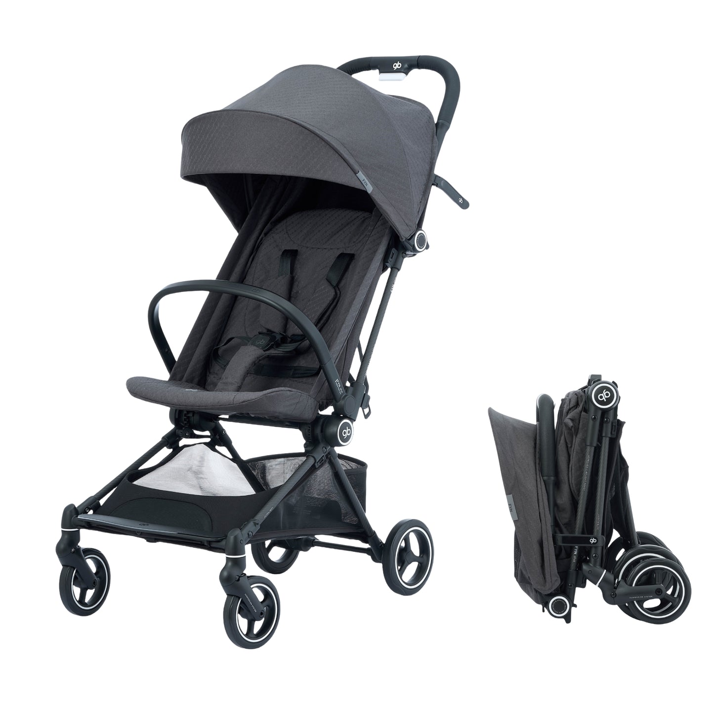 Carriola De Viaje GB Fyn Plus Fibra de Carbono Apto Avion Ultra Ligera Compacta