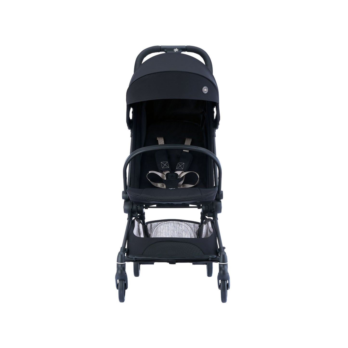Combo Viajero - Carriola gb Fyn+ Negra & Autoasiento gb Pockit Armor