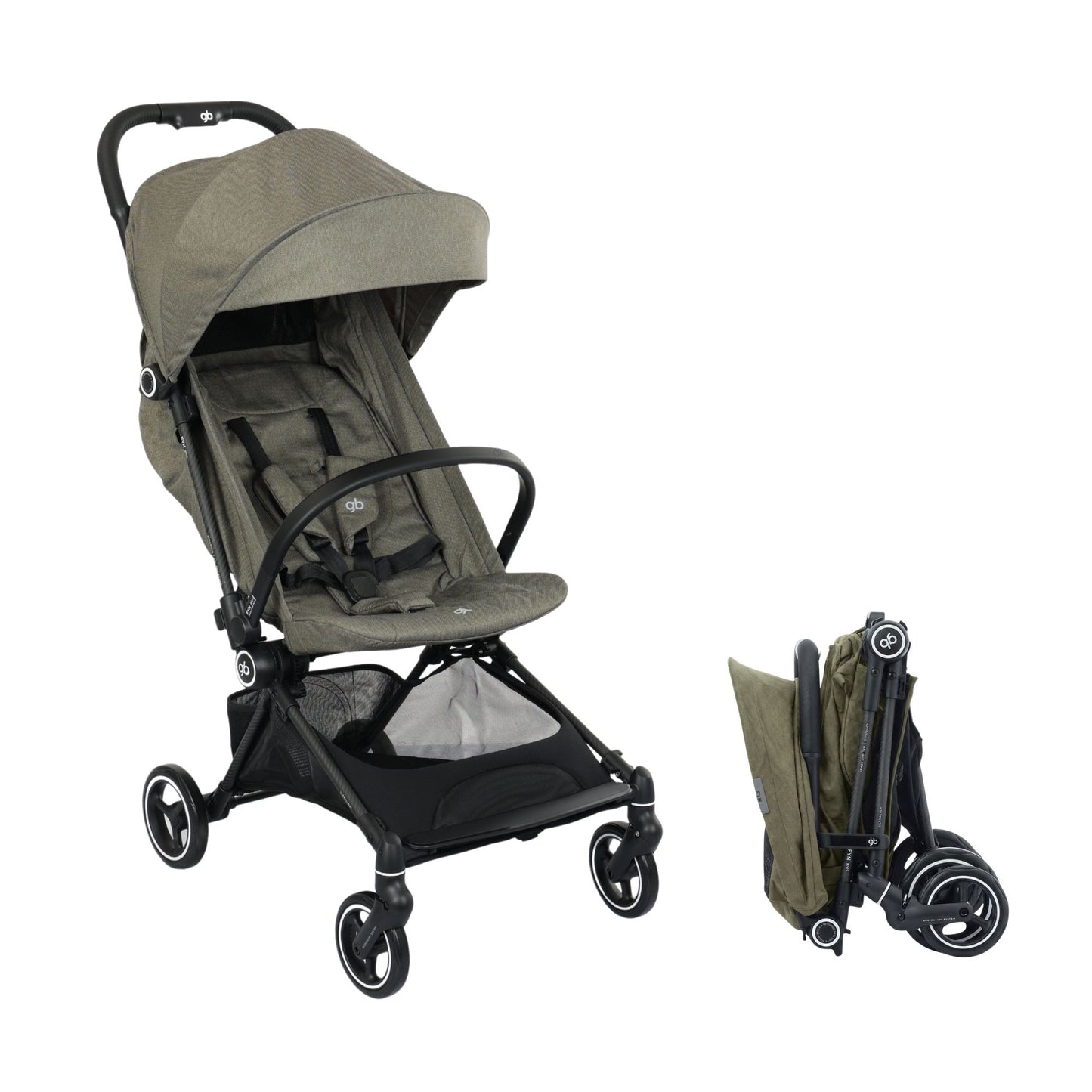Carriola De Viaje GB Fyn Plus Fibra de Carbono Apto Avion Ultra Ligera Compacta