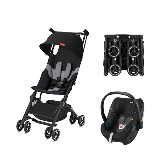 Sistema De Viaje Bebe Carriola Compacta Gb Pockit+ All Terrain con Autoasiento Portabebe Gb Artio Homologado