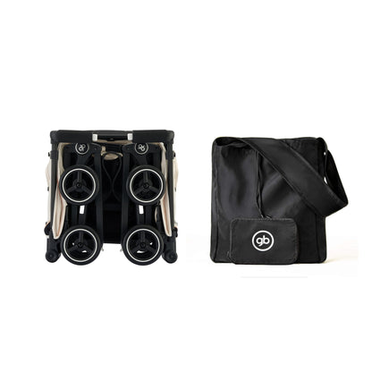 Combo Travel Pro - Carriola gb Pockit+ All Terrain Blanco & Bolso Organizador de Viaje para Carriola