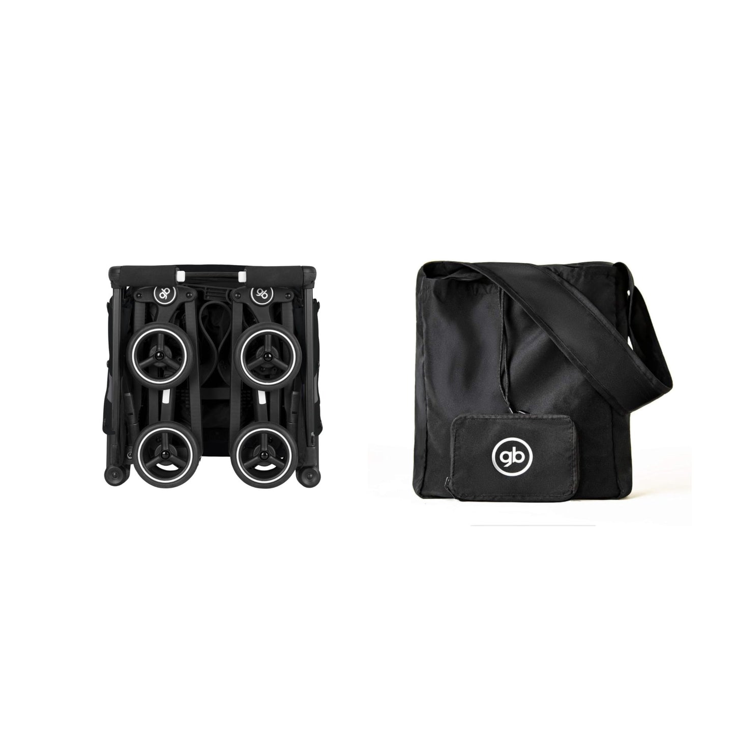 Combo Travel Pro - Carriola gb Pockit+ All Terrain Negro & Bolso Organizador de Viaje para Carriola