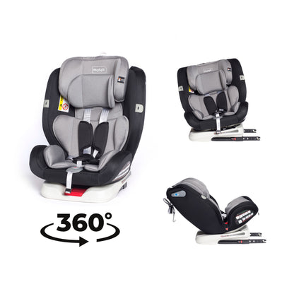 Autoasiento Bebe Motek Raf Race Isofix Latch 0-36kg Giro 360