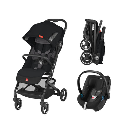 Sistema De Viaje Bebe Carriola Compacta Gb Qbit+ All City con Autoasiento Portabebe Gb Artio Homologado