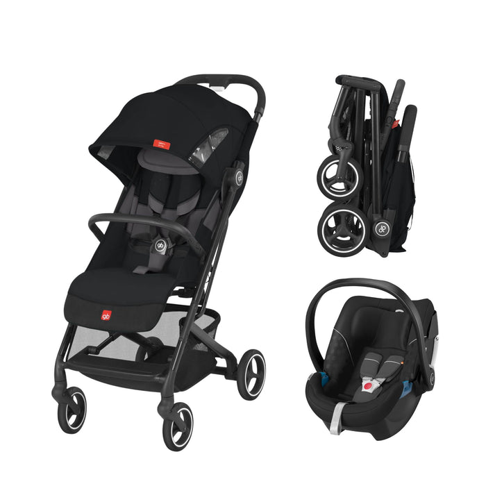 Sistema De Viaje Bebe Carriola Compacta Gb Qbit+ All City con Autoasiento Portabebe Gb Artio Homologado