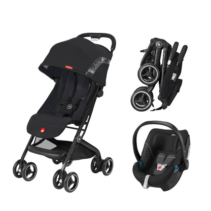 Sistema De Viaje Bebe Carriola Compacta Gb Qbit+ All Terrain con Autoasiento Portabebe Gb Artio Homologado